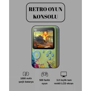 USLUCAN ALIŞVERİŞ G5 Game Box Retro Mini Oyun Konsolu – 500 Dahili Oyun