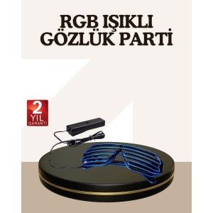 USLUCAN ALIŞVERİŞ Gece Eğlenceleri İçin LED Işıklı Gözlük