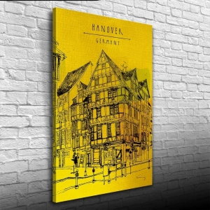 USLUCAN ALIŞVERİŞ Germany Klasik Alman Mimarisi Kanvas Tablo 50 x 70