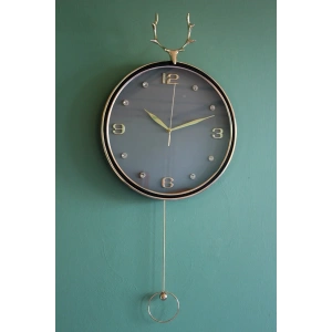 USLUCAN ALIŞVERİŞ Geyikli Sarkaçlı Duvar Saati