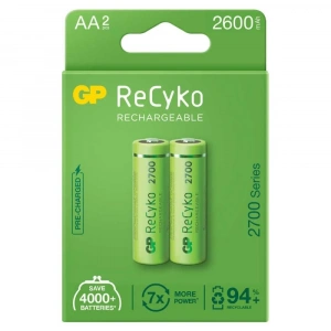 USLUCAN ALIŞVERİŞ GP ReCyko 2600mAh AA Şarj Edilebilir Kalem Pil 2lİ Paket