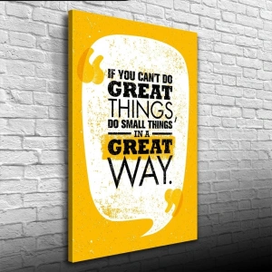 USLUCAN ALIŞVERİŞ Great Thing Afiş Turuncu Tonlarda Kanvas Tablo 50 x 70