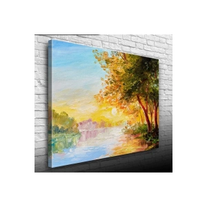 USLUCAN ALIŞVERİŞ Gün Batımı Canvas Tablo (50x70)