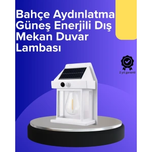 USLUCAN ALIŞVERİŞ Güneş Enerjili Hareket Sensörlü Duvar Lambası