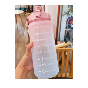 USLUCAN ALIŞVERİŞ Günlük Motivasyon Su Matarası 2 Litre