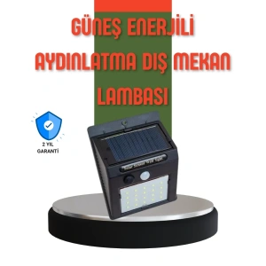 USLUCAN ALIŞVERİŞ Hareket Sensörlü Güneş Enerjili Dış Mekan LED Lamba 100/144 LED
