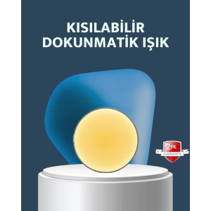 USLUCAN ALIŞVERİŞ Hareket Sensörlü USB Şarjlı LED Gece Lambası Enerji Tasarruflu