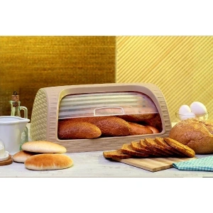 USLUCAN ALIŞVERİŞ Hasır Desenli Ekmek Saklama Kutusu