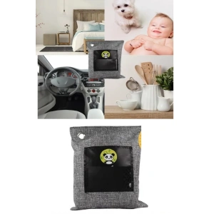 USLUCAN ALIŞVERİŞ Hava Temizleme Torbası 200g Araba- Dolap- Banyo- Evcil Hayvan Koku Giderici- Bambu Kömür Koku Emici