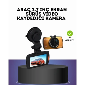 USLUCAN ALIŞVERİŞ HD Araç Kamerası 2.7 İnç Ekran G Sensor Destekli