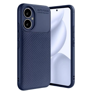USLUCAN ALIŞVERİŞ Honor 400 Kılıf Auto Focus Karbon Kapak - Lacivert