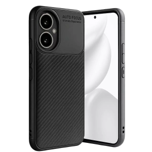 USLUCAN ALIŞVERİŞ Honor 400 Kılıf Auto Focus Karbon Kapak - Siyah