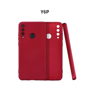 USLUCAN ALIŞVERİŞ Huawei Y6P Kılıf First Silikon - Bordo