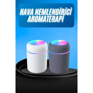 USLUCAN ALIŞVERİŞ Humidifier LED Işıklı Mini Ortam Oda Kokusu Aromaterapi Buhardanlık