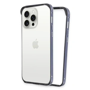 USLUCAN ALIŞVERİŞ iPhone 14 Pro Max Land Bumper Koruma Kapak - Lacivert