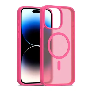 USLUCAN ALIŞVERİŞ iPhone 15 Pro Max Jota Magsafe Kapak - Rose