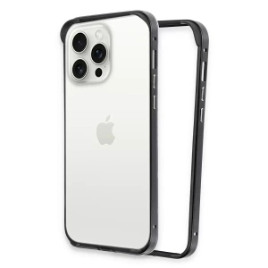 USLUCAN ALIŞVERİŞ iPhone 15 Pro Max Land Bumper Koruma Kapak - Siyah