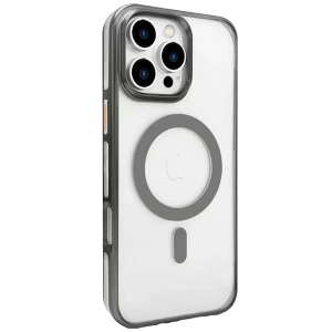 USLUCAN ALIŞVERİŞ iPhone 16 Pro Max Gleam PC Sert Magsafe Kılıf - Titan Gri
