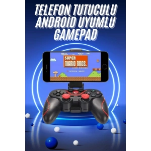 USLUCAN ALIŞVERİŞ Joystik Gamepad Bluetooth Telefon Tutucu Oyun Kolu Telefon Android Uyumlu