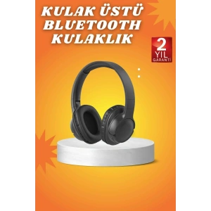 USLUCAN ALIŞVERİŞ Kablosuz Bluetooth Kulaklık Kulak Üstü Mikrofonlu 5.0 Bluetooth ANC Özelliği