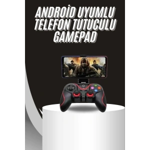 USLUCAN ALIŞVERİŞ Kablosuz Oyun Kolu Bluetooth Joystick Gamepad Android Uyumlu
