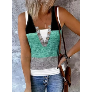 USLUCAN ALIŞVERİŞ Kadın V Yakalı önden Düğmeli Viskon Bluz