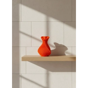 USLUCAN ALIŞVERİŞ KALPLİ VAZO TURUNCU