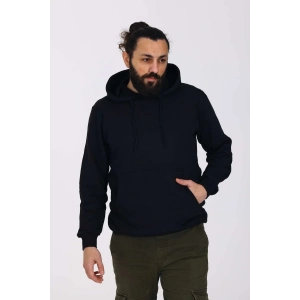 USLUCAN ALIŞVERİŞ Kapüşonlu İçi Polarlı Regular Kalıp Erkek Sweatshirt Kırmızı