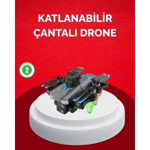 USLUCAN ALIŞVERİŞ Katlanabilir Drone 1080P Kamera 0-100m Uçuş Mesafeli