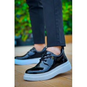 USLUCAN ALIŞVERİŞ KB-X3  Kuback Siyah Rugan  Bağcıklı  Günlük Erkek  Ayakkabı