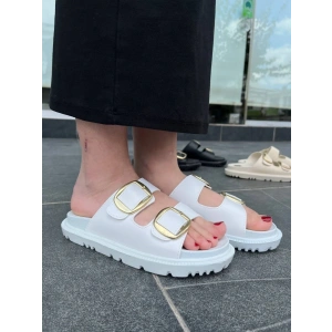 USLUCAN ALIŞVERİŞ KBTX-1 Kuback Beyaz Günlük Kadın Terlik