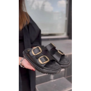 USLUCAN ALIŞVERİŞ KBTX-1 Kuback Siyah Günlük Kadın Terlik