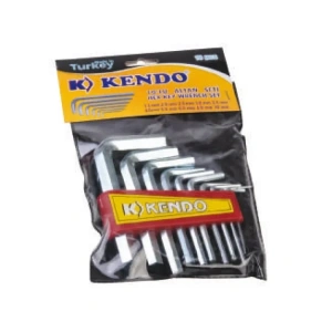 USLUCAN ALIŞVERİŞ Kendo Poşetli 6 Köşe Alyan Seti 10 Parça