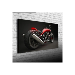 USLUCAN ALIŞVERİŞ Kırmızı Naked Motor Canvas Tablo (60x120)