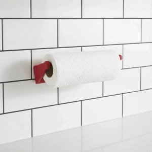 USLUCAN ALIŞVERİŞ Kırmızı Peçete Askısı Mutfak Duvar Tipi Peçetelik Organizer