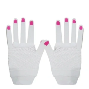 USLUCAN ALIŞVERİŞ Kısa Beyaz Parmaksız File Eldiven