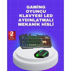 USLUCAN ALIŞVERİŞ Klavye Mouse – Çatışmasız Tuş, Hızlı Tepki Süresi