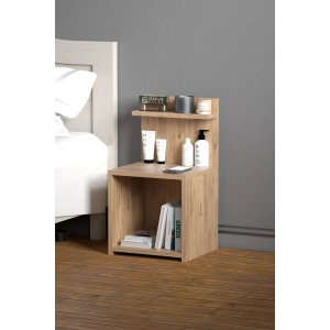 USLUCAN ALIŞVERİŞ Komodin Raf Salon Ofis Dolabı Ceviz