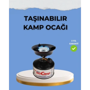 USLUCAN ALIŞVERİŞ Kompakt ve Hafif Kamp Ocağı Seti Gaz Tüplü