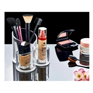 USLUCAN ALIŞVERİŞ Makyaj Organizeri Şeffaf - 3 Gözlü