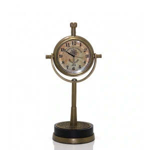 USLUCAN ALIŞVERİŞ Masa Üstü Pirinç Saat Model 4