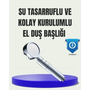 USLUCAN ALIŞVERİŞ Masaj ve Yağmur Modlu Su Tasarruflu Duş Başlığı