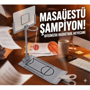 USLUCAN ALIŞVERİŞ Masaüstü Metal Basketbol Oyunu