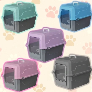USLUCAN ALIŞVERİŞ Mikopet Deluxe Kapalı Kedi Tuvaleti