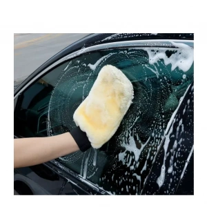 USLUCAN ALIŞVERİŞ Mikrofiber Oto Temizlik Eldiveni  Oto Yıkama Pelüşü