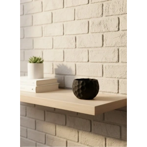 USLUCAN ALIŞVERİŞ Mini Siyah Dekoratif Saksı 5 cm Modern Masaüstü Bitki Saksısı