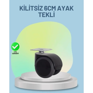 USLUCAN ALIŞVERİŞ Mobilya Tekerleği 6 cm Kilitsiz Tekli Satış