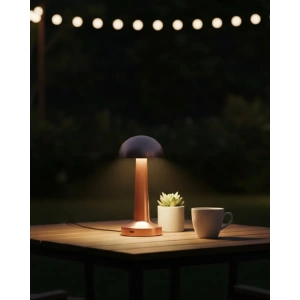 USLUCAN ALIŞVERİŞ Modern Bronz Masa Lambası 3 Renk LED Dokunmatik Şarjlı Model