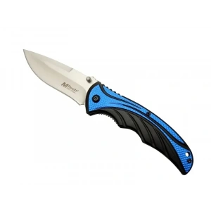 USLUCAN ALIŞVERİŞ Mtech Handsome 454 Mavi Kamp Çakı 20cm - Yarı Otomatik, Kemerlikli