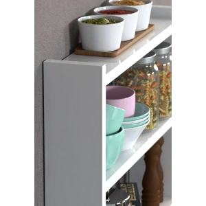 USLUCAN ALIŞVERİŞ Mutfak Rafı Tezgah Üstü Organizer Beyaz